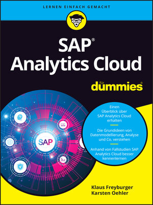 cover image of SAP Analytics Cloud für Dummies